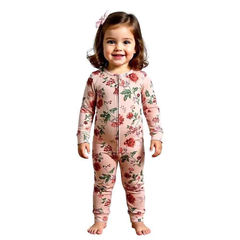 Modern Moments by Gerber Toddler Girls Floral Union Suit Pajamas 2-Pack 5T‎ NWT